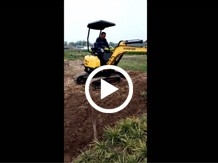 小型挖掘机施工视频2